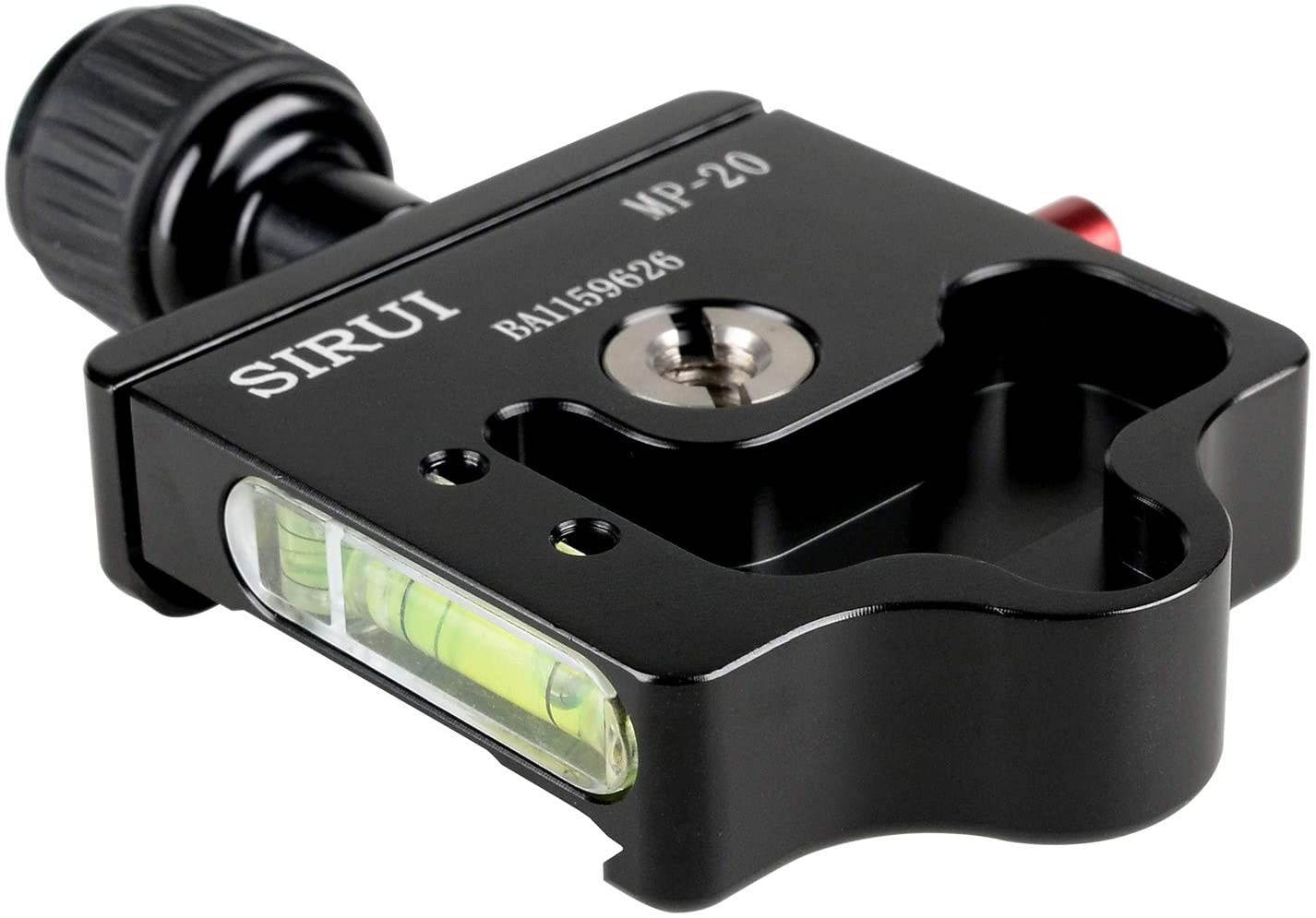 SIRUI Quick-Release Base for 1/4 Inch and 3/8 Inch Safety Lock Arca Swiss Compatible (MP-20)