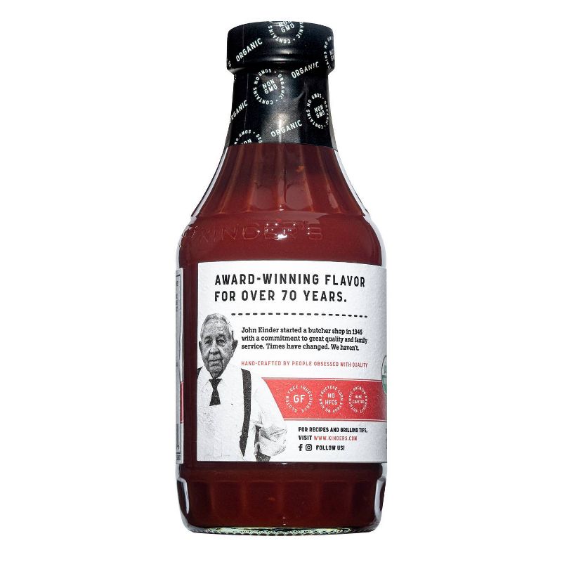 Kinder's Organic Hot BBQ Sauce - 20.5oz