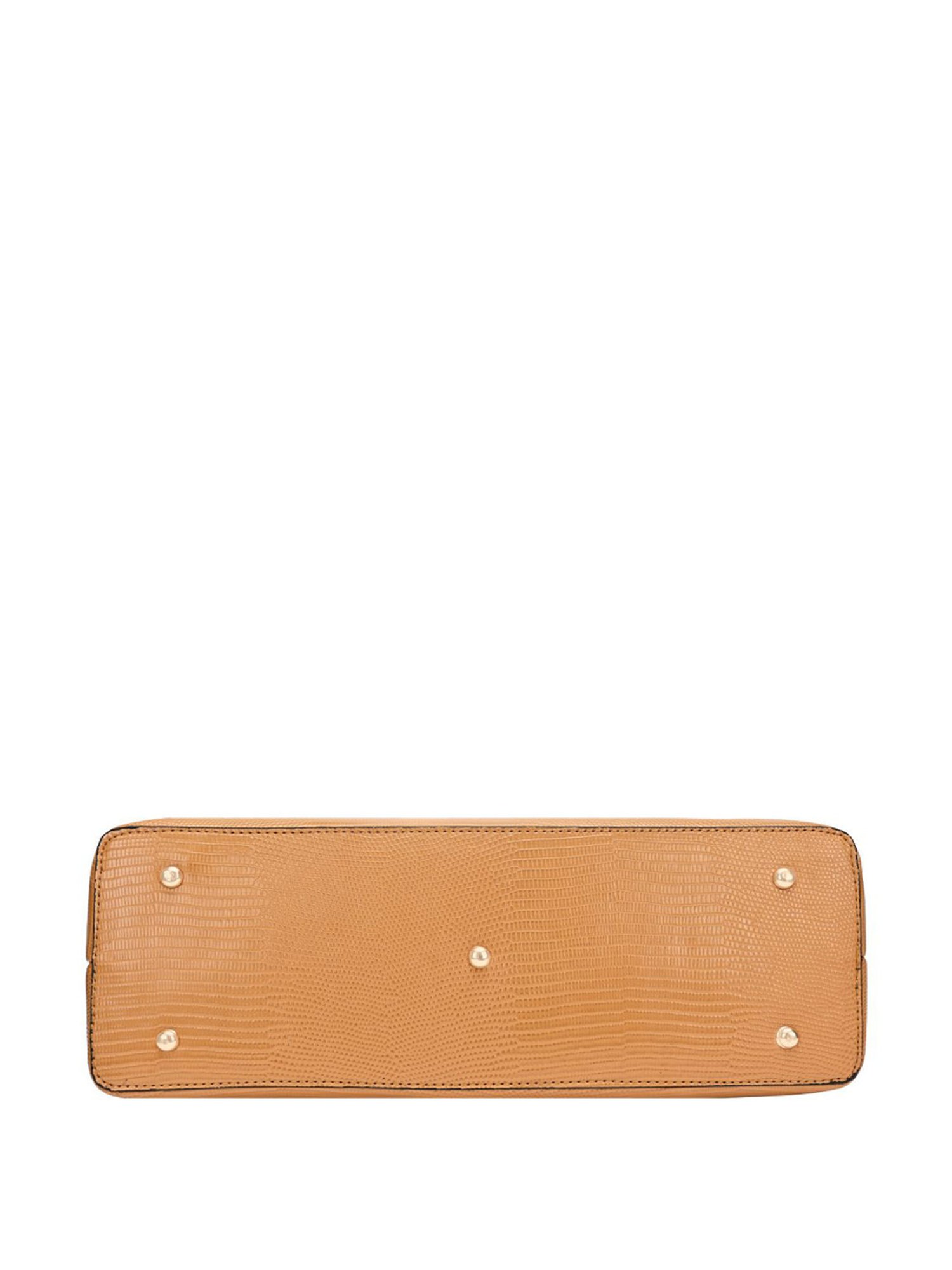 Horra Tan Textured Tote Handbag