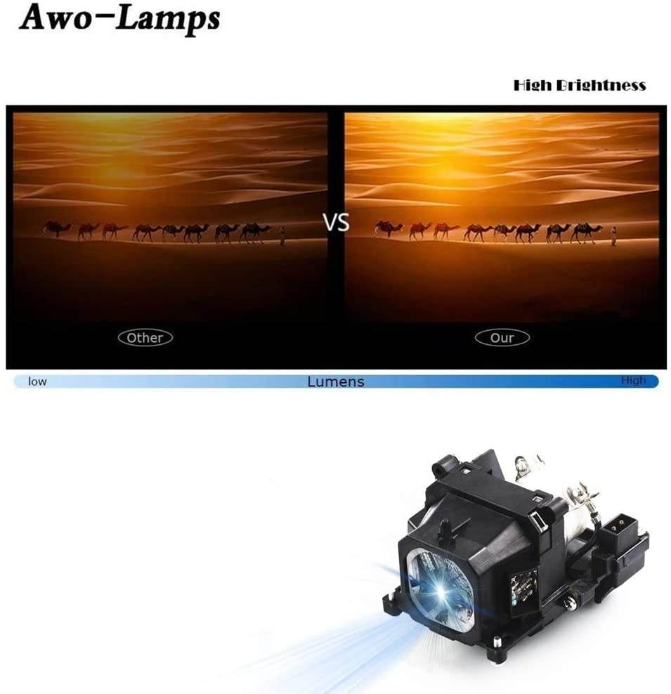 AWO Original Projector Lamp Bulb 23040047 / ELMP24 with Housing for Eiki LC-WAU200,LC-WAU210,LC-WNS3200,LC-XNS3100,LC-XNS2600