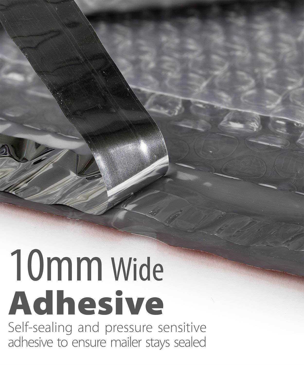 Fosmon #0 Christmas Poly Bubble Mailer 6.5 x 10, Extra Wide Water Resistant Padded Shipping Envelopes - Xmas Red White Snow (100 Pack)