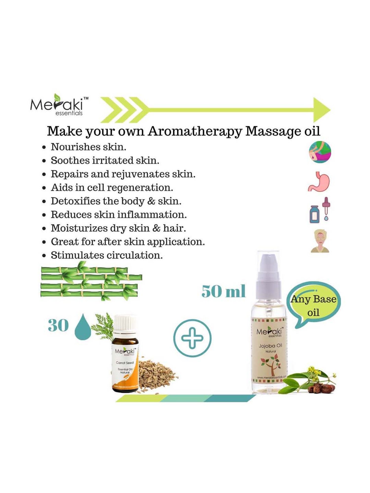 Meraki Essentials Carrot Seed Essential Oil - 10 ml