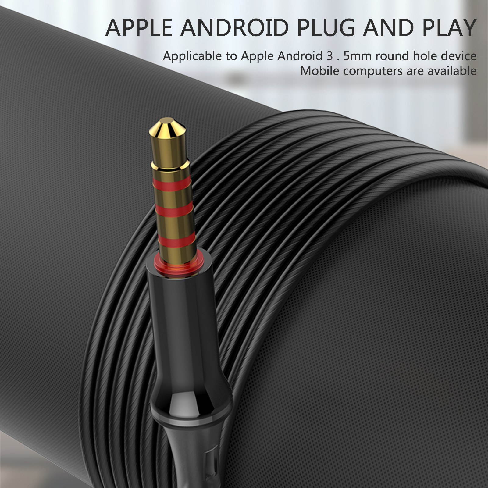 A4 Wired Earphone Dual Driver 3.5mm Port Bass Stereo In-Ear Sports Waterproof Earphone (Four-loudspeaker version)