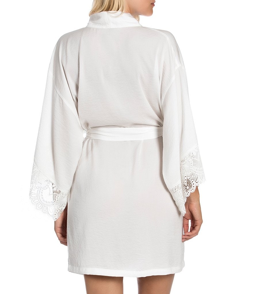 Little Giraffe Luxe Satin Snow Leopard Wrap Robe