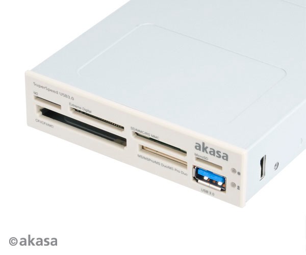 Akasa USB 3.0 SuperSpeed Memory Card Reader AK-ICR-14