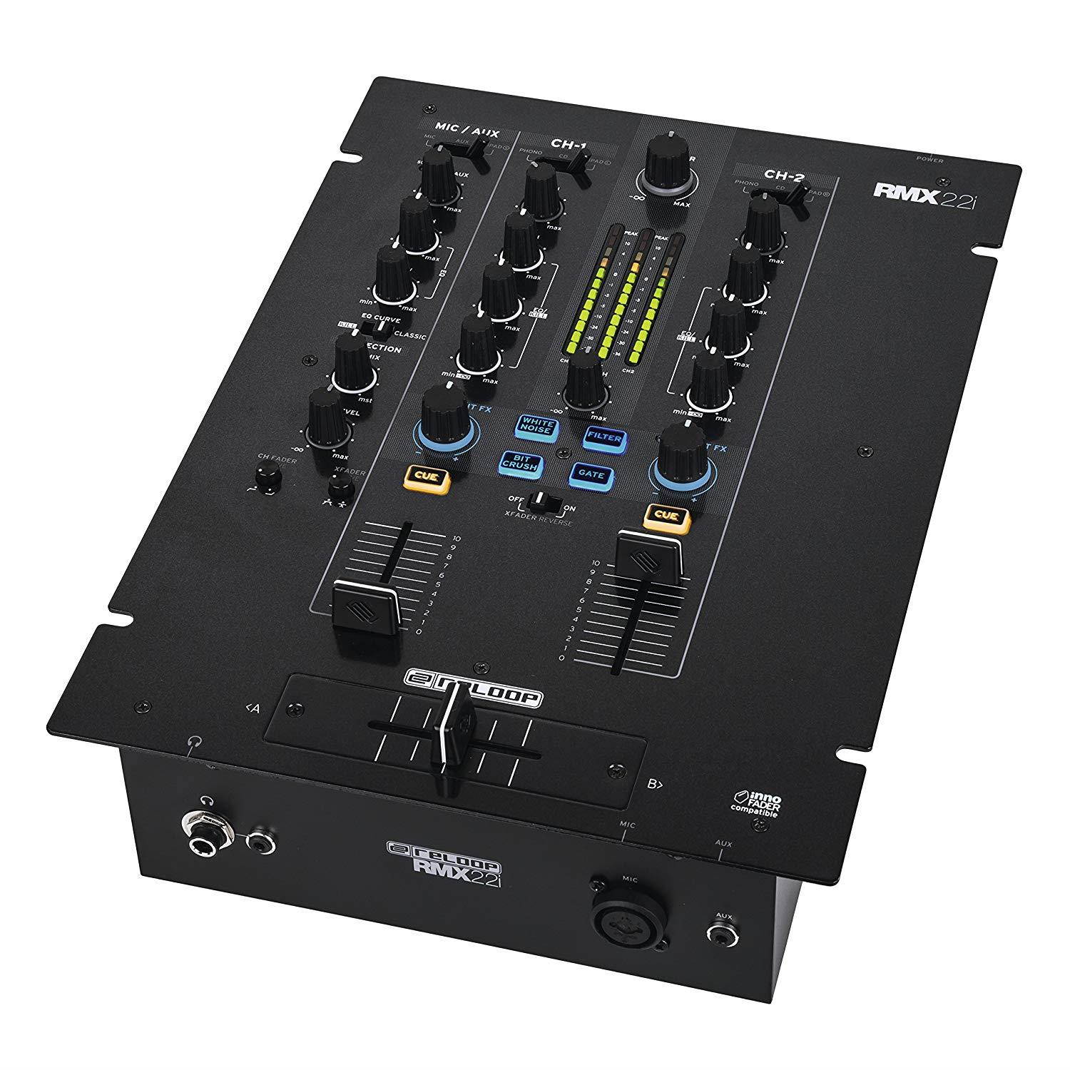 Reloop RMX-22i 2+1 Channel DJ Mixer with Digital FX & Smart Device Connectivity