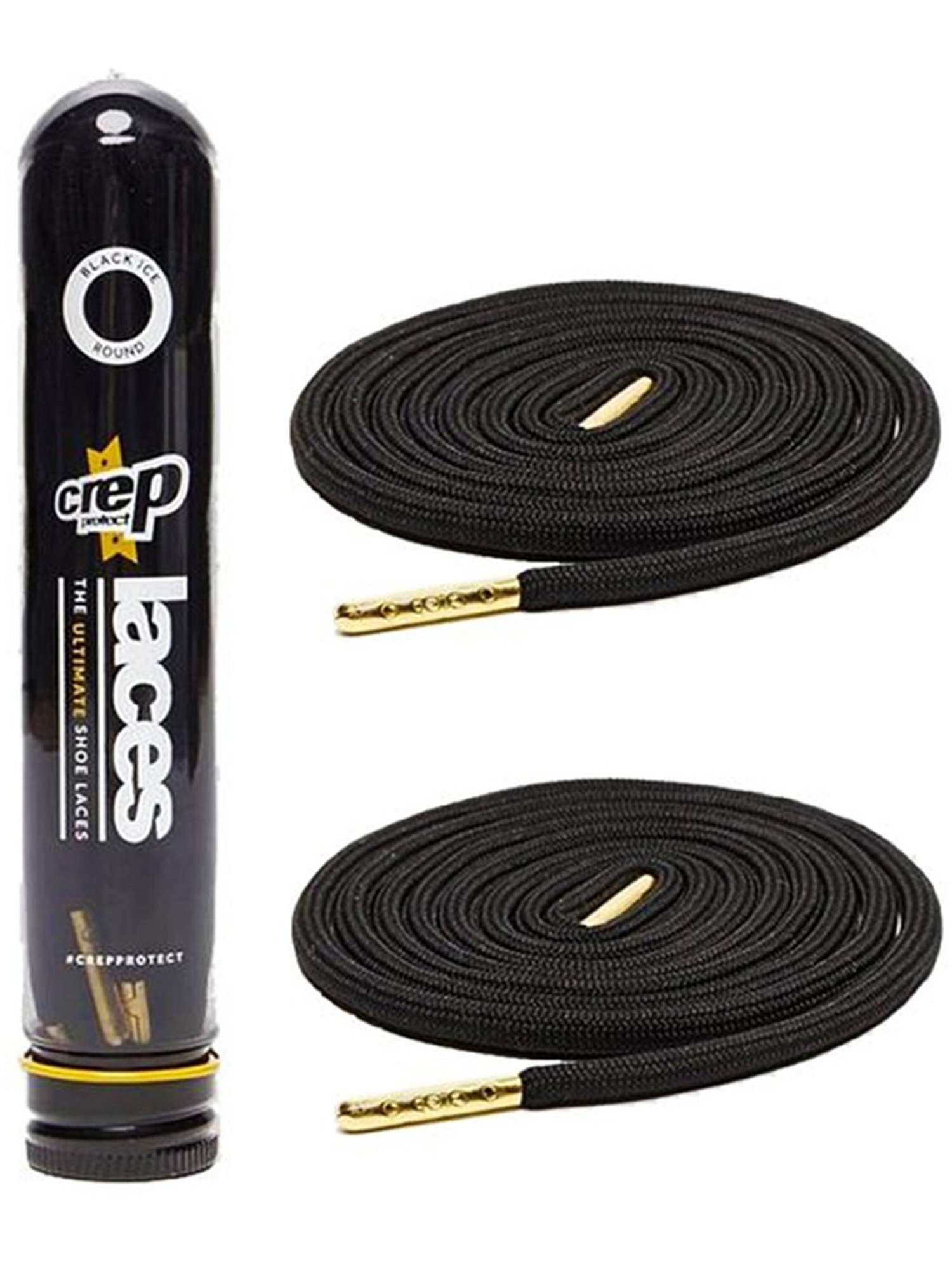 Crep Protect 135cm Round Mens Laces (Black)