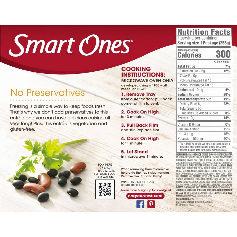 Smart Ones Classic Favorites Santa Fe Style Frozen Rice & Beans - 9oz