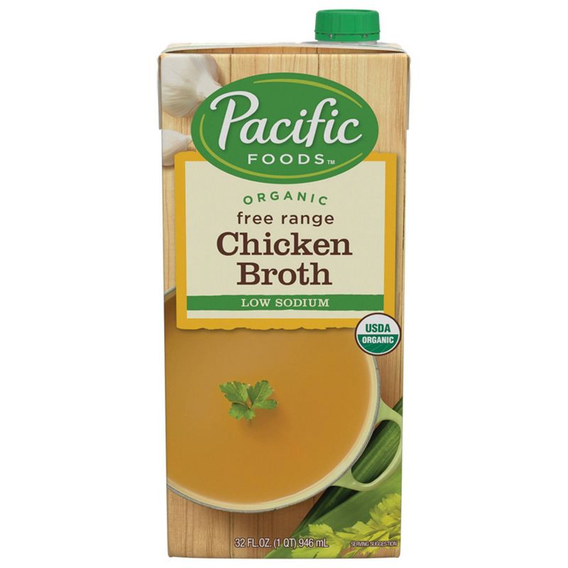 Pacific Foods Organic Low Sodium Chicken Broth - 32oz