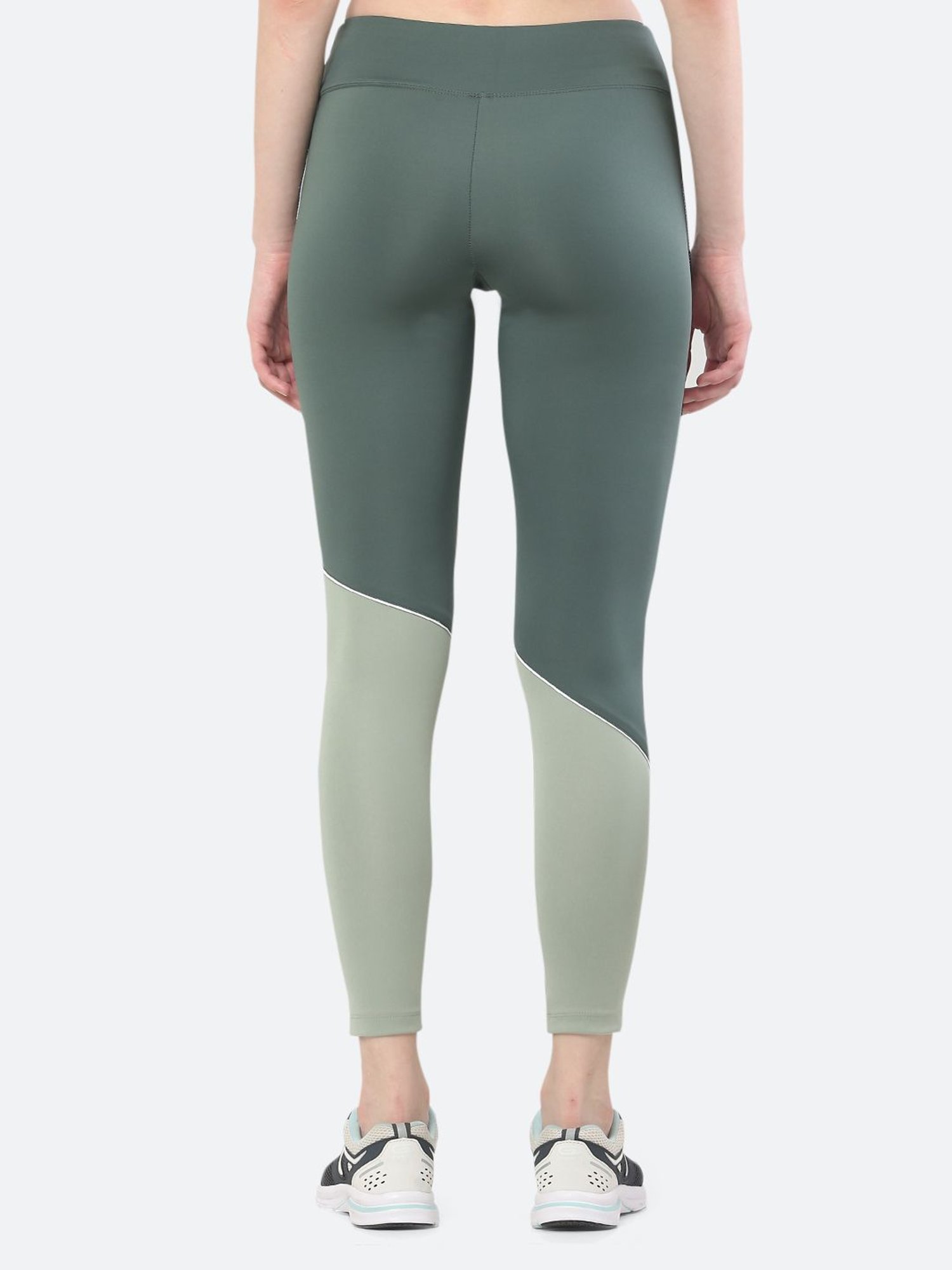 Fitleasure Green Mid Rise Tights