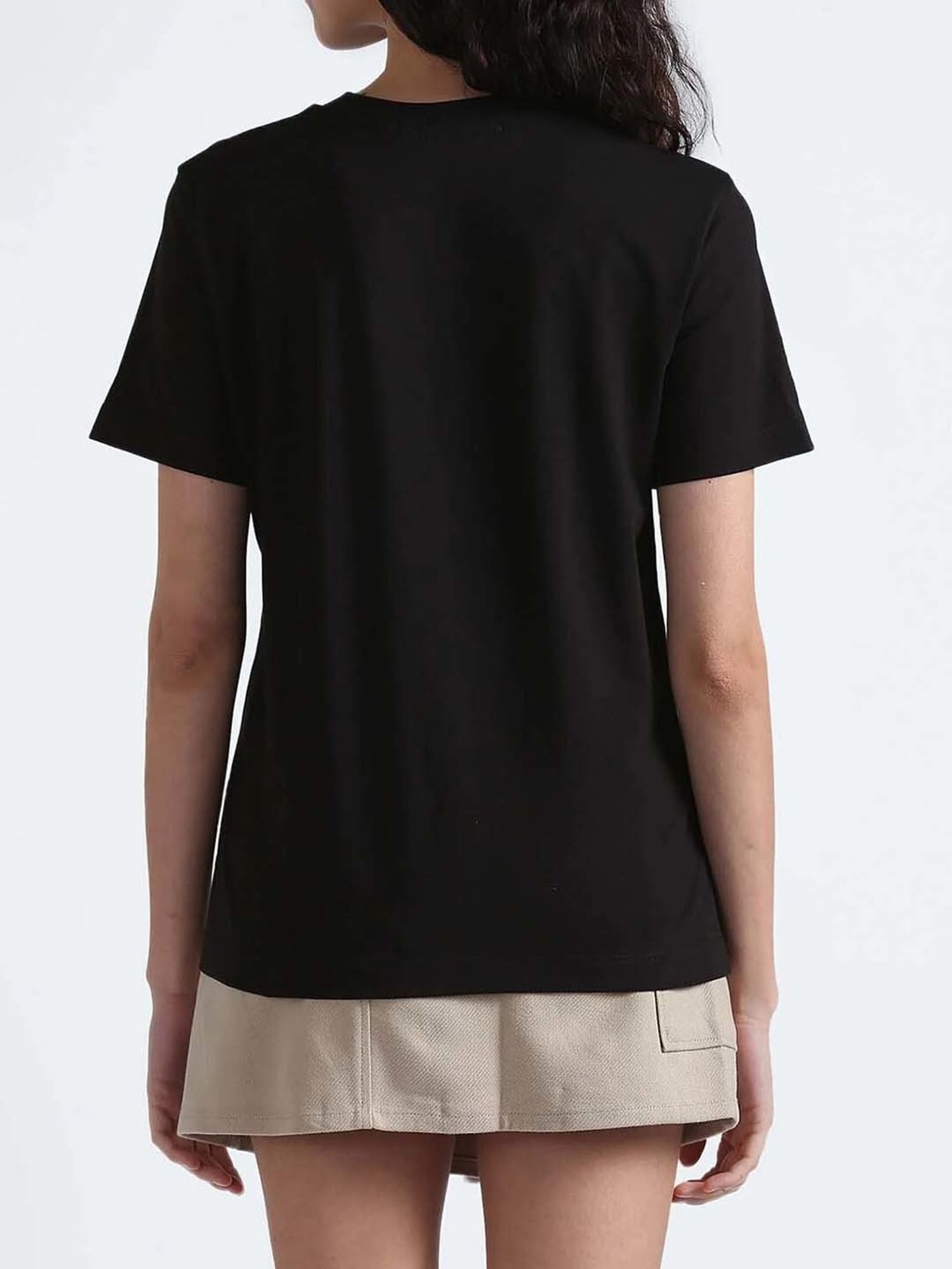 Calvin Klein Black Embroidery Regular Fit T-Shirt