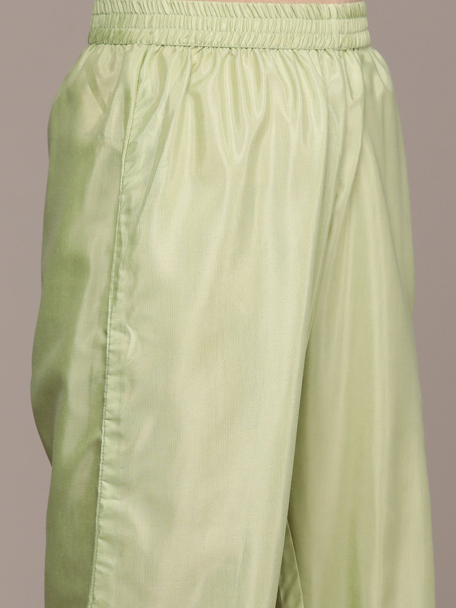 Ishin Green Printed Kurta With Pant & Dupatta