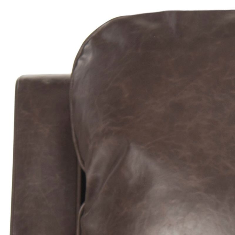 Colton Club Chair - Antique Brown - Safavieh