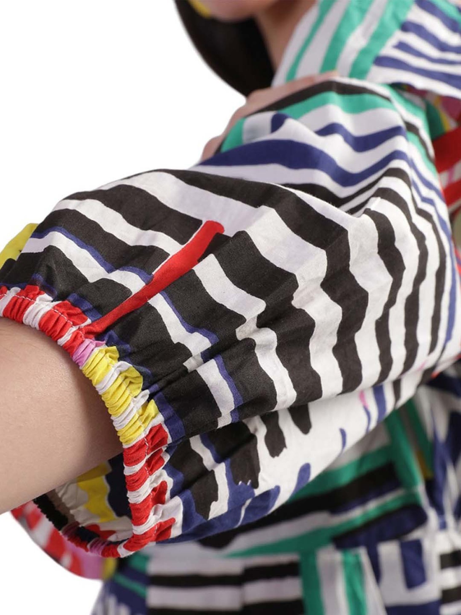 Elle Multicolored Cotton Printed Jumpsuit