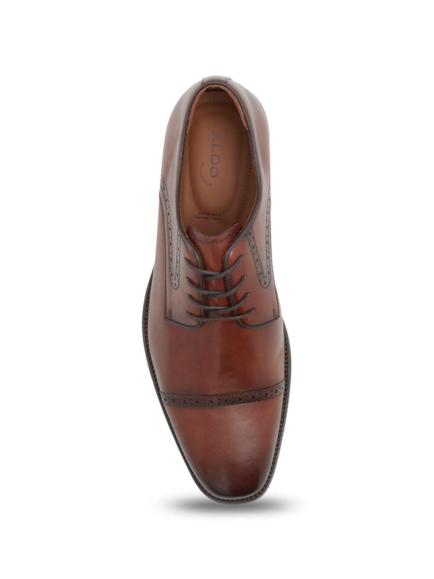 Aldo Men's Cognac Brogue Shoes
