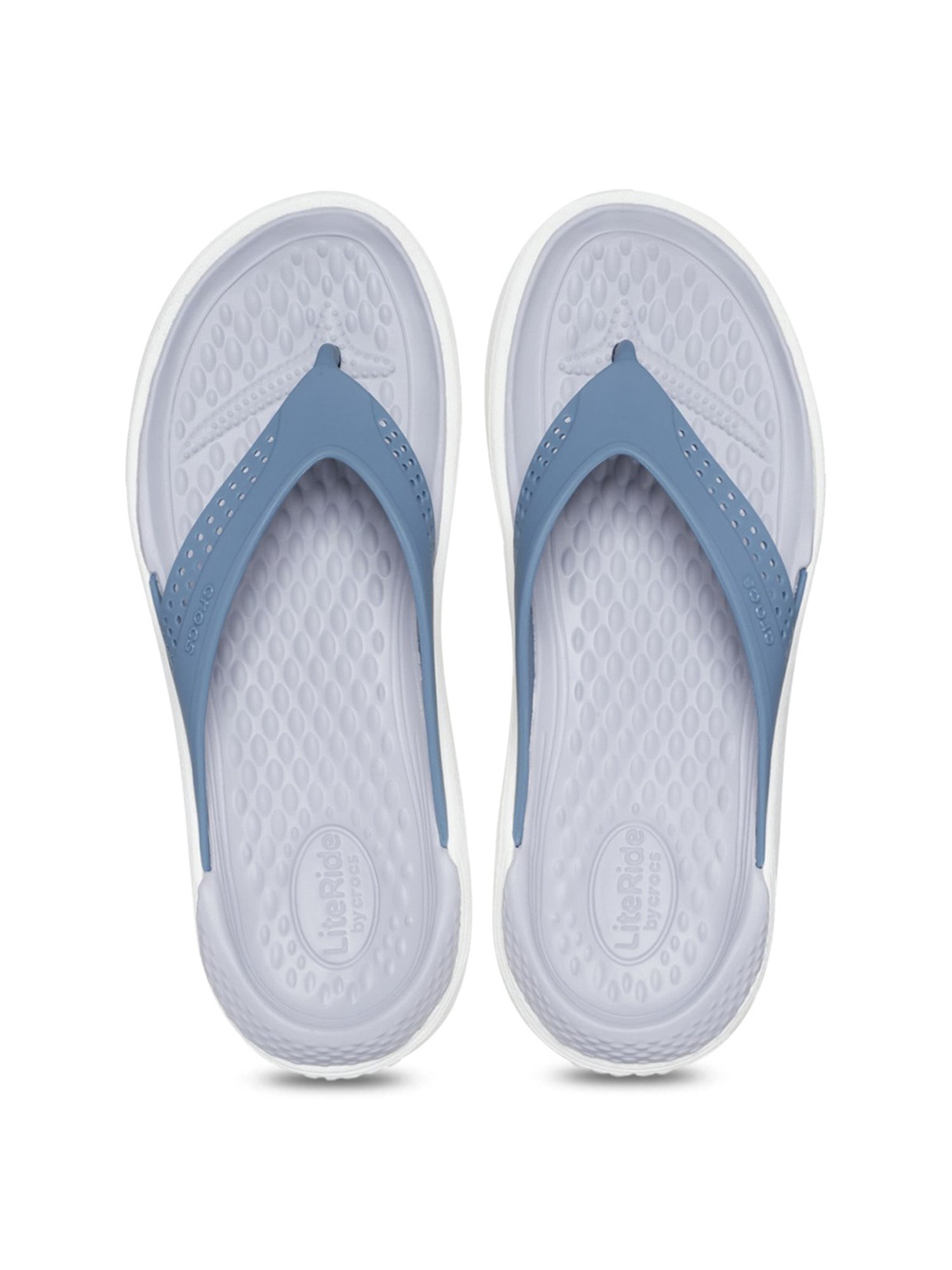 Crocs Men's Literide Steel Blue Flip Flops