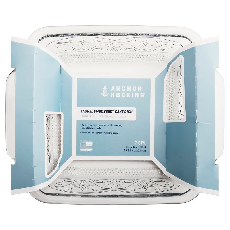 Anchor Hocking Laurel 8" Cake Dish Clear