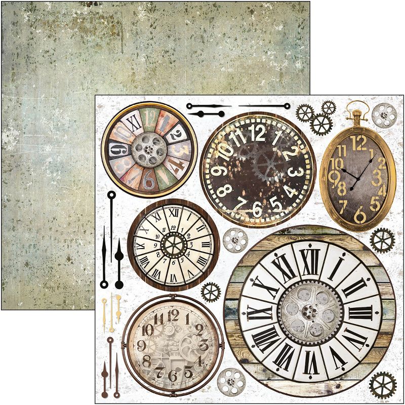 Ciao Bella Double-Sided Paper Pack 90lb 12"X12" 8/Pkg-Modern Times, 8 Designs/1 Each