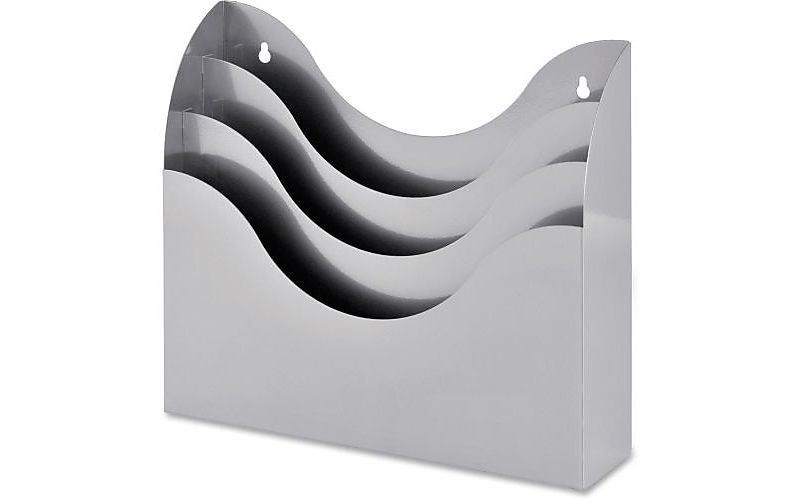 Steelmaster Three-Tier Organizer 11 1/2 x 3 1/2 x 12 7/8 Silver 27130050