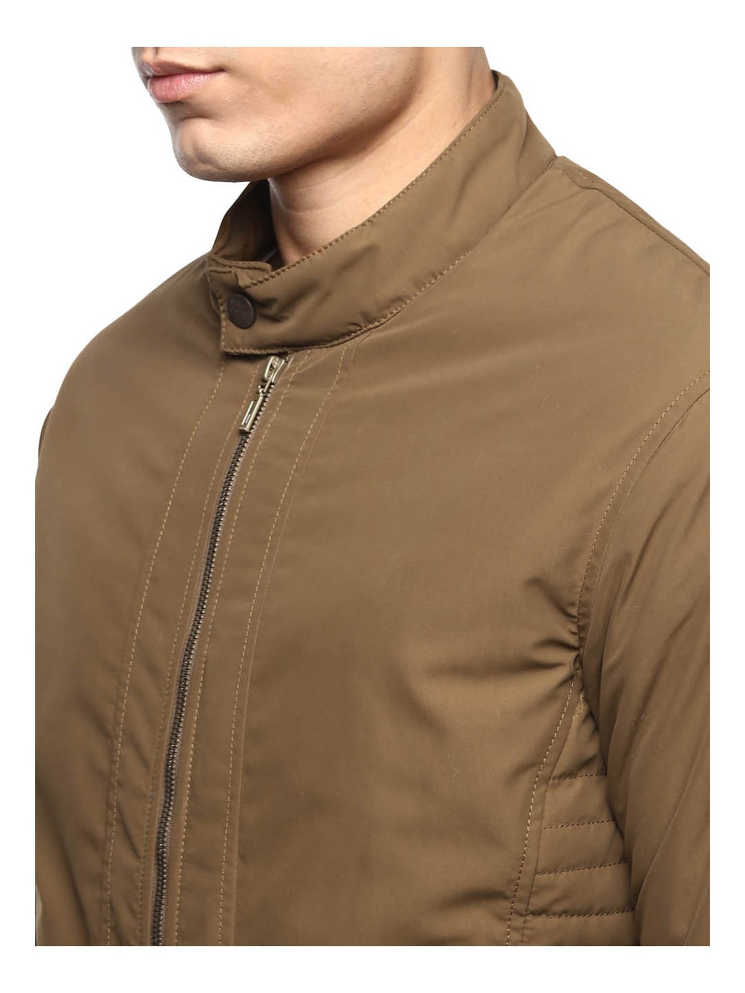 Red Chief Dark Khaki Regular Fit Jacket