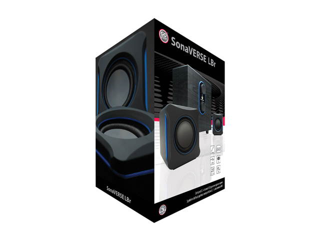 GOgroove SonaVERSE LBr USB Powered 2.1 Computer Speaker System w/ Bass Subwoofer & Dual Stereo Satellite Speakers for Dell , Toshiba , Samsung , HP , Asus , Acer , Lenovo , Sony and More Laptop and PC