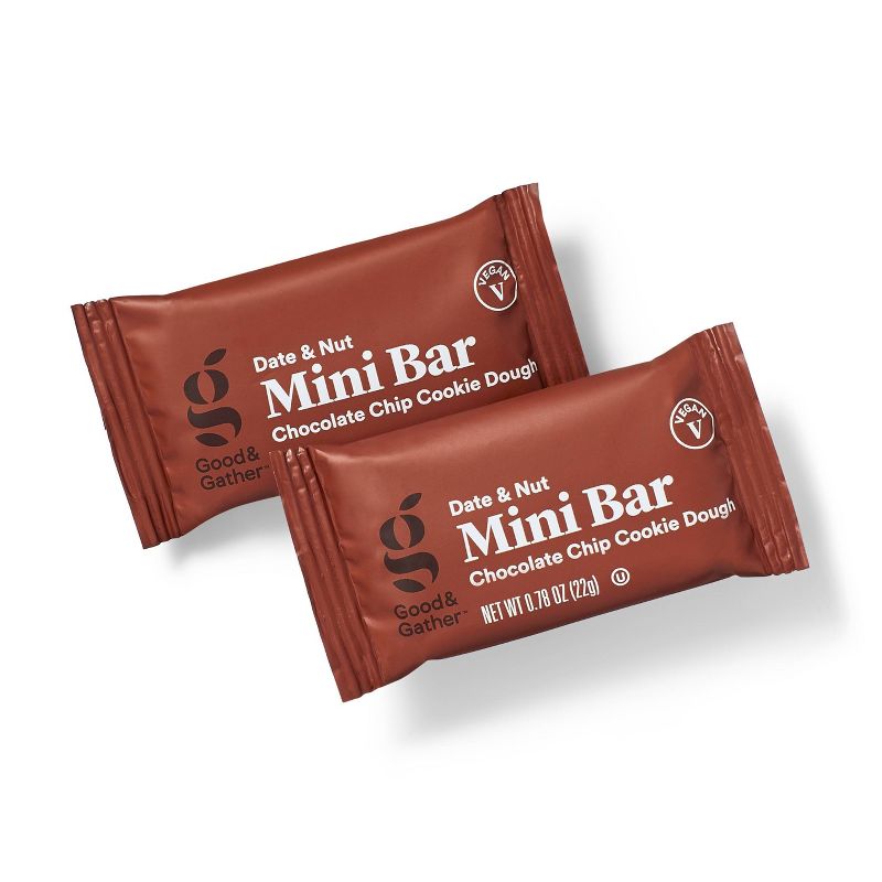 Date and nut Bars Mini Chocolate Chip Cookie Dough - 7.8oz/10ct - Good & Gather™
