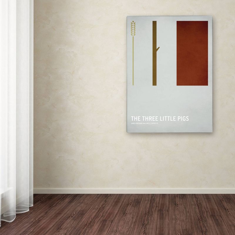 16" x 24" Three Little Pigs by Christian Jackson - Trademark Fine Art