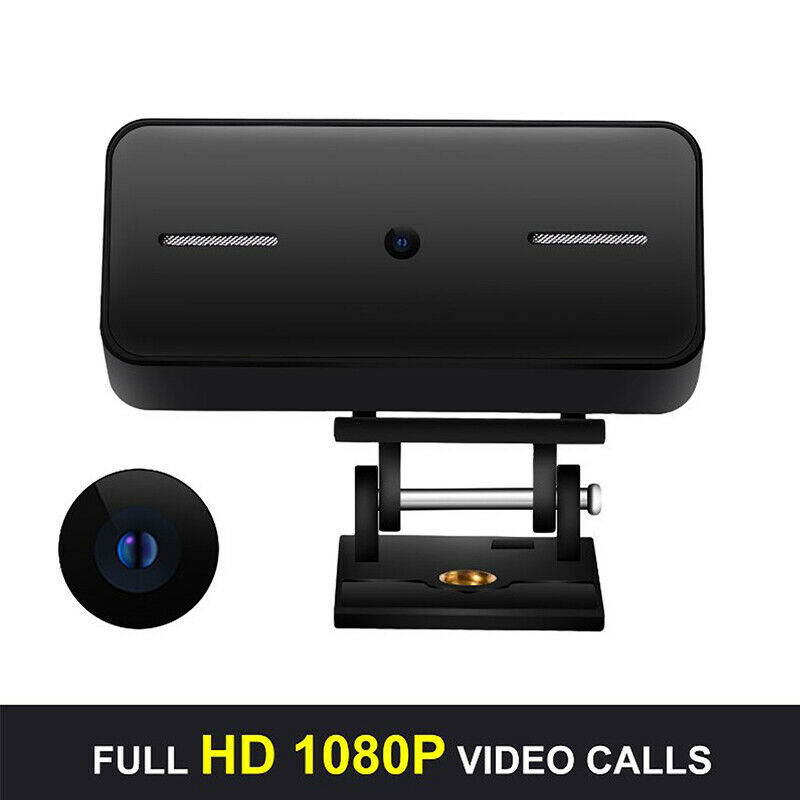 1080p HD Webcam USB Desktop Laptop PC Camera Mini Plug and Play Video Calling Conferencing Computer Camera Built-in Mic