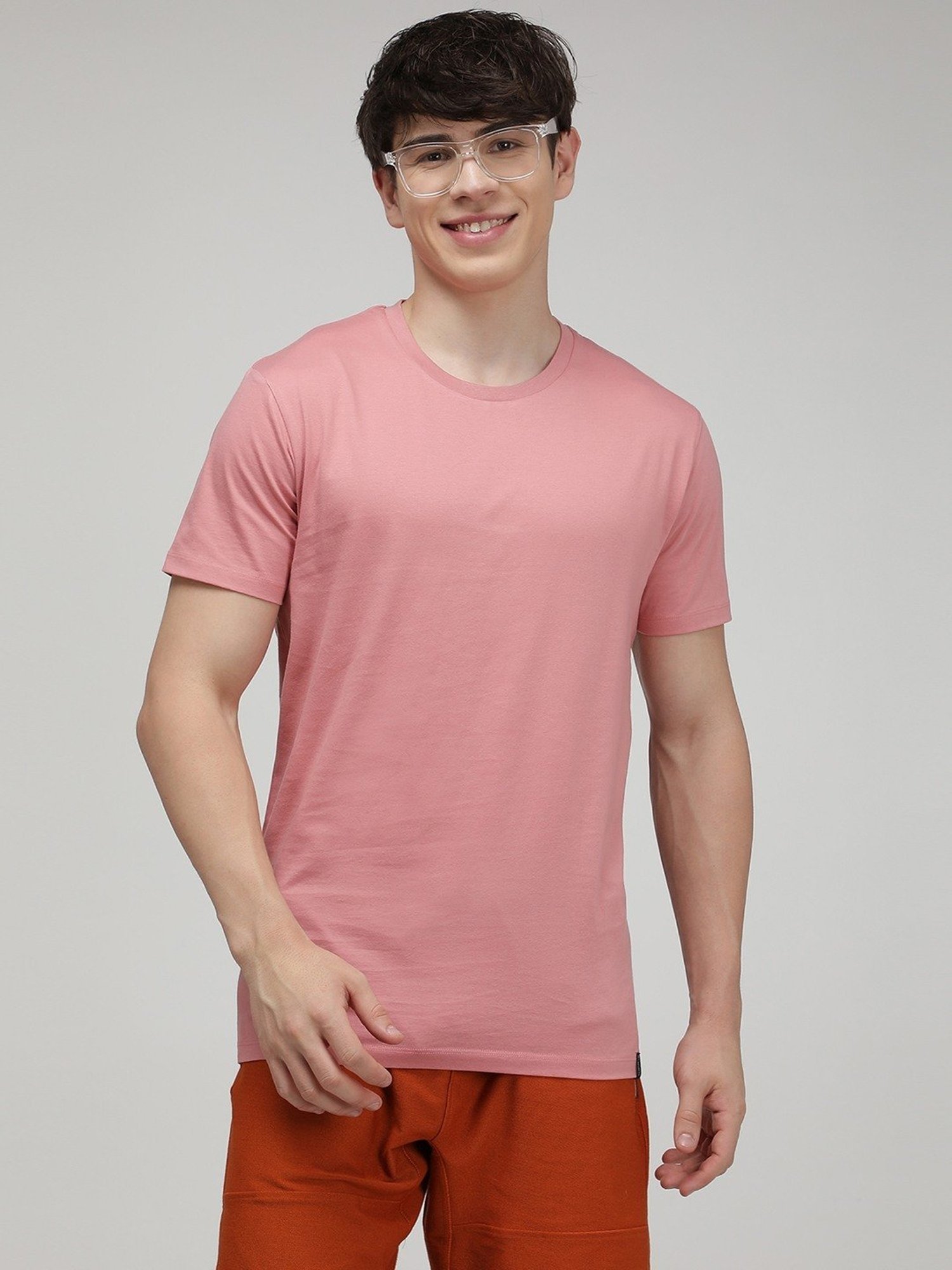 Sporto Dusty Rose Slim Fit T-Shirt