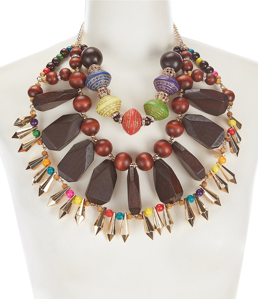 Natasha Accessories Multicolor Statement Necklace