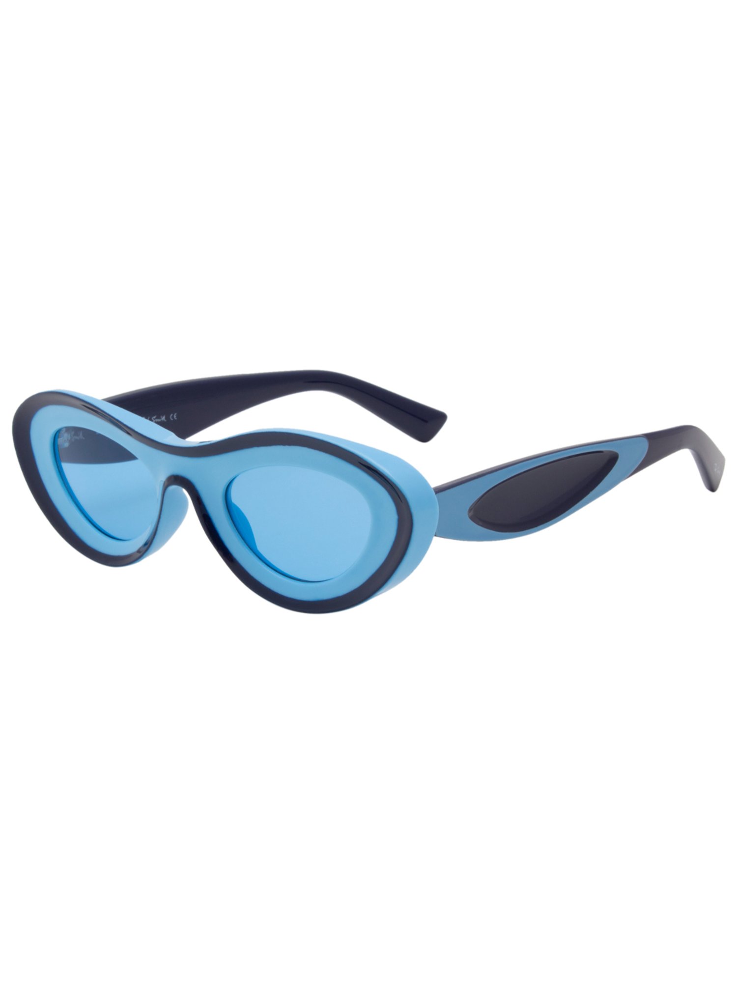Ted Smith Blue Cat Eye UV Protection Sunglasses for Women