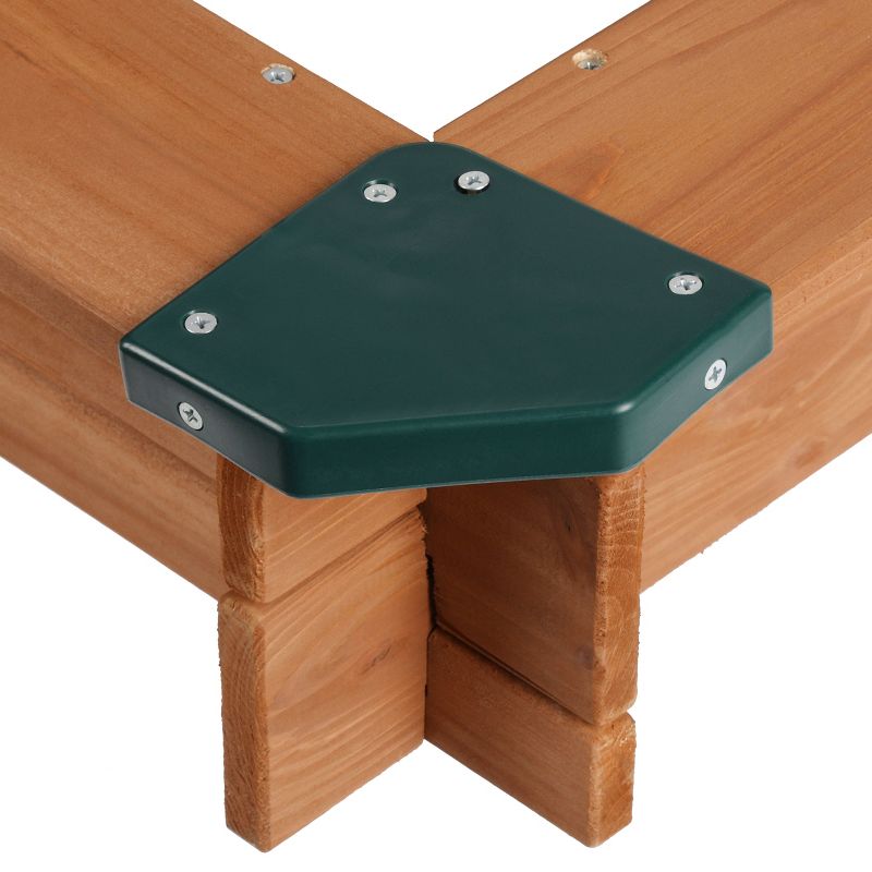 Gorilla Playsets Interlocking Sandbox with Cover and Umbrella