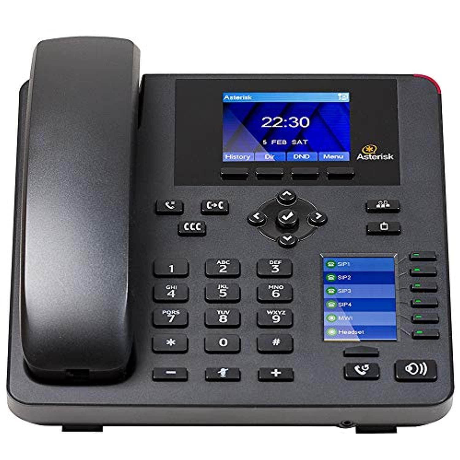 Digium, Inc. - 1TELA025LF - Phone  A25  4-line SIP w/ HD voice  fast ethernet  2.8in. color display  2.4in. BLF displa