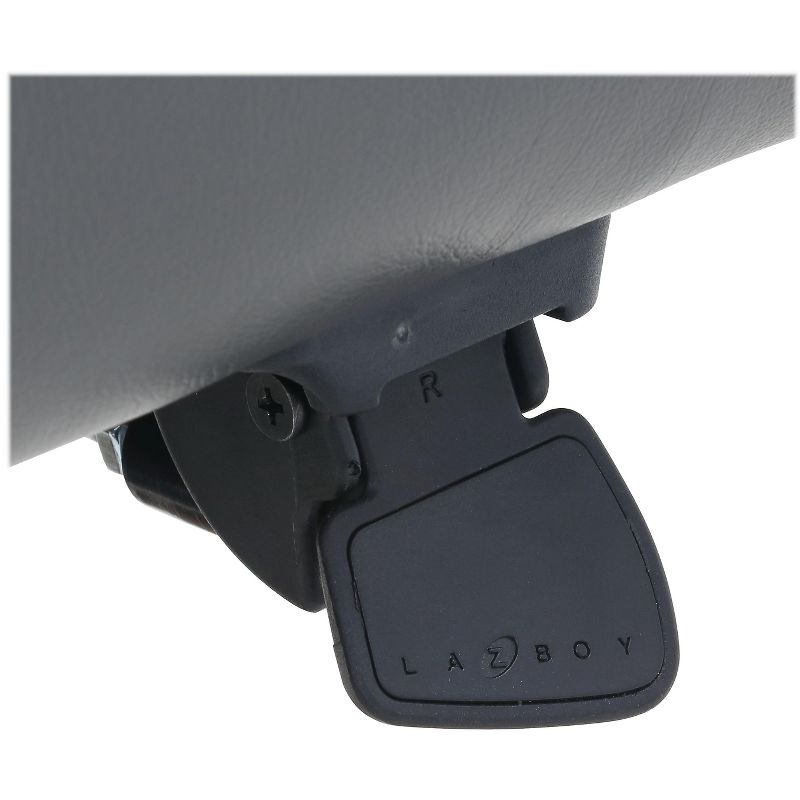 La-Z-Boy Landon Premium Bonded Leather Executive Chair, Gray 60028