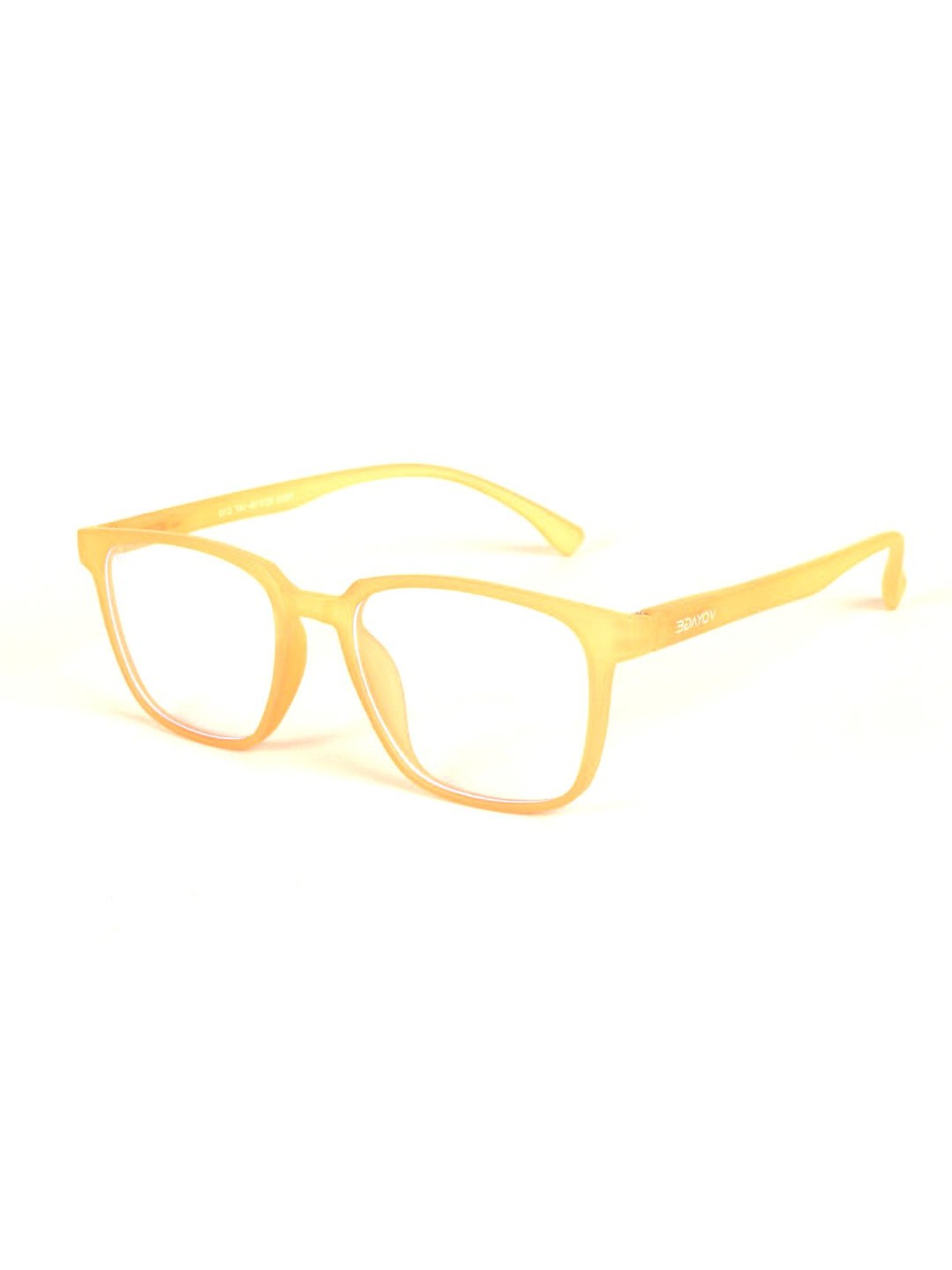 Voyage Orange Square Unisex Sunglasses