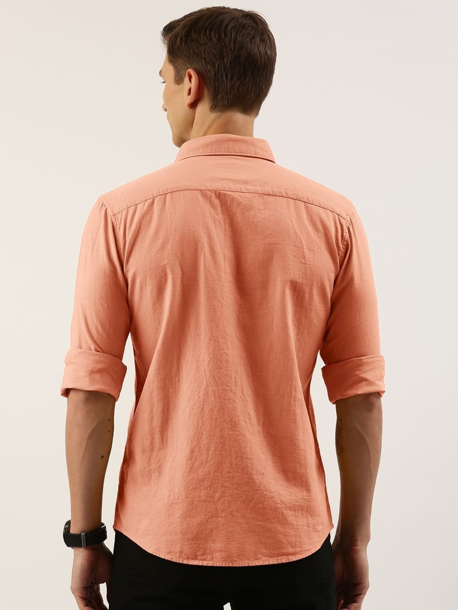 IVOC Peach Slim Fit Shirt
