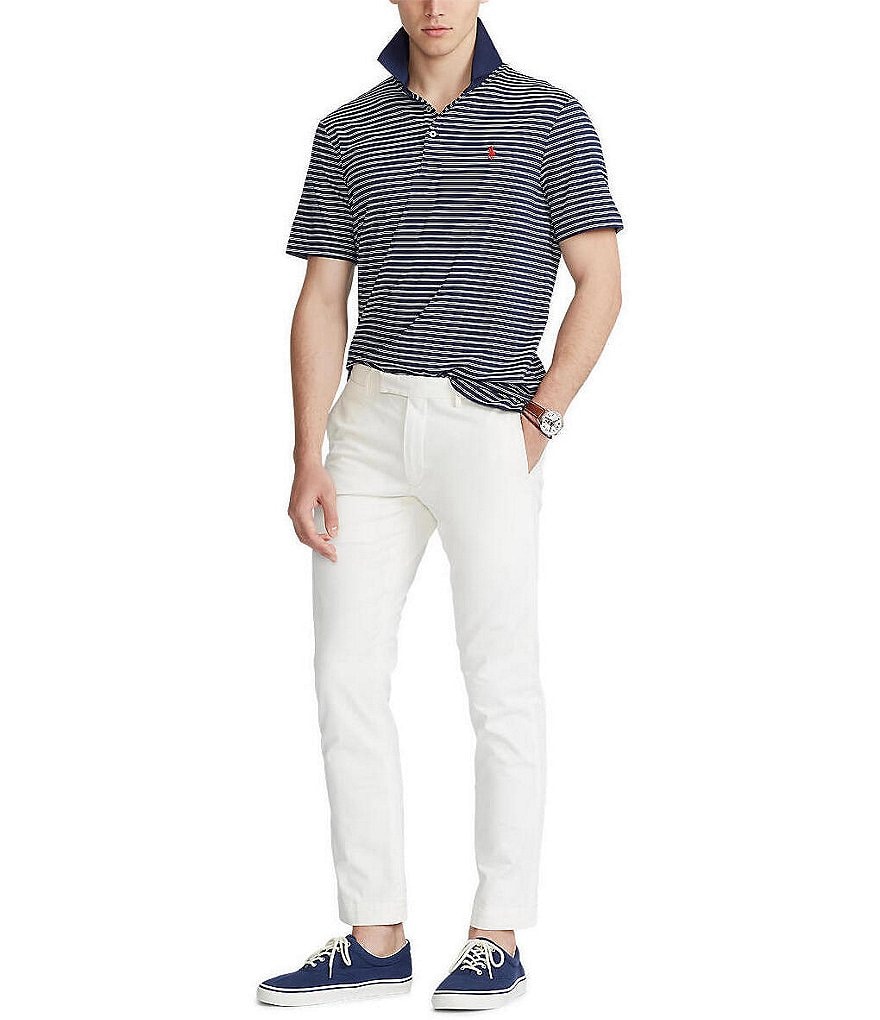 Polo Ralph Lauren Classic-Fit Airflow Jersey Performance Stretch Short-Sleeve Recycled Materials Polo Shirt