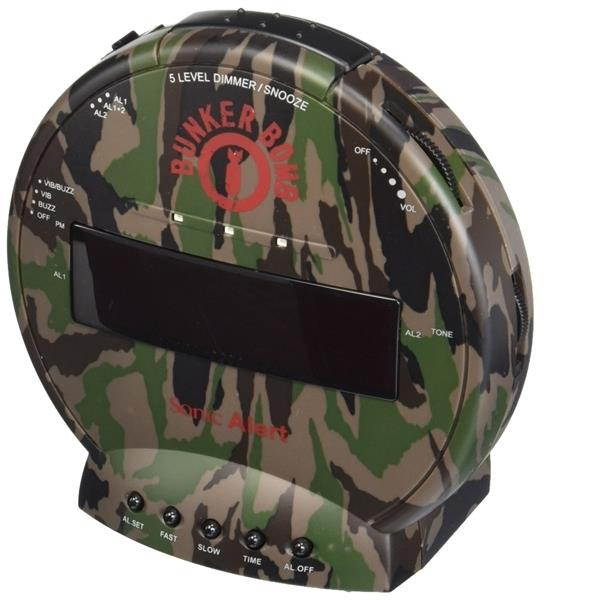SONIC BOMB SA-SBC575SS Bunker Bomb Alarm Clock