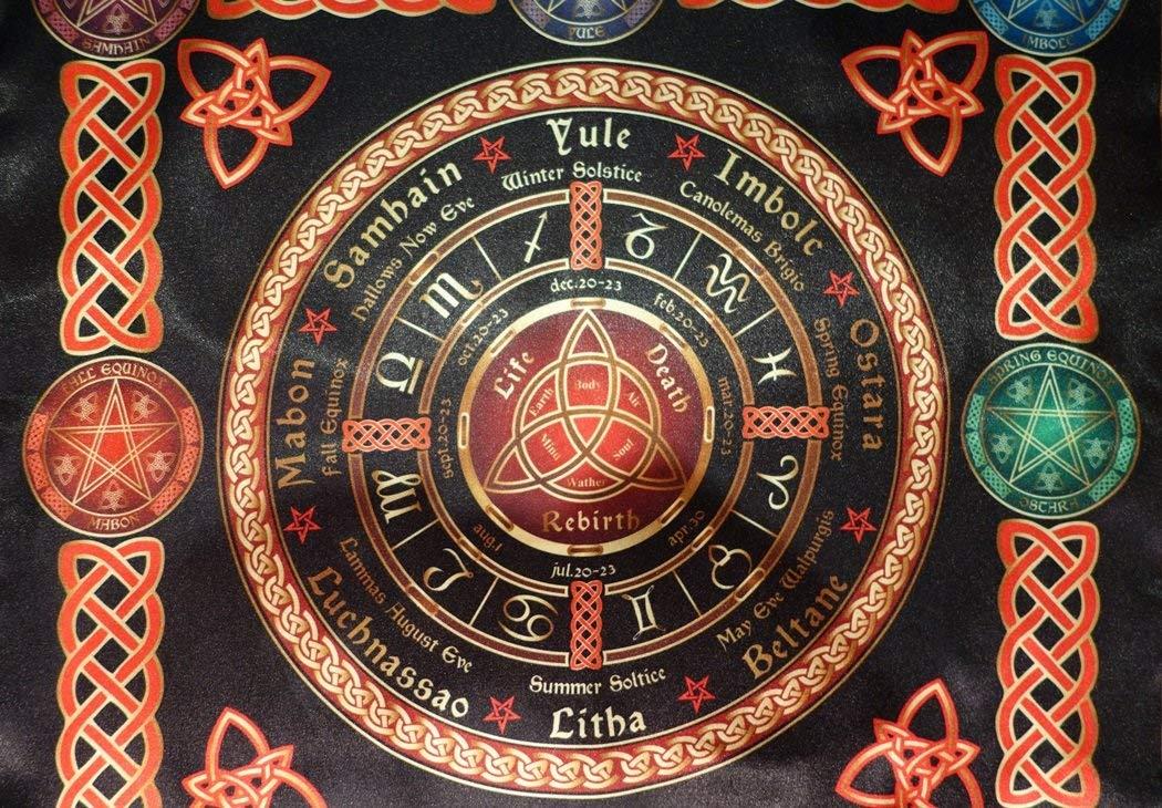 Tablecloth Cape Ritual Wheel of the Year Calendar Small