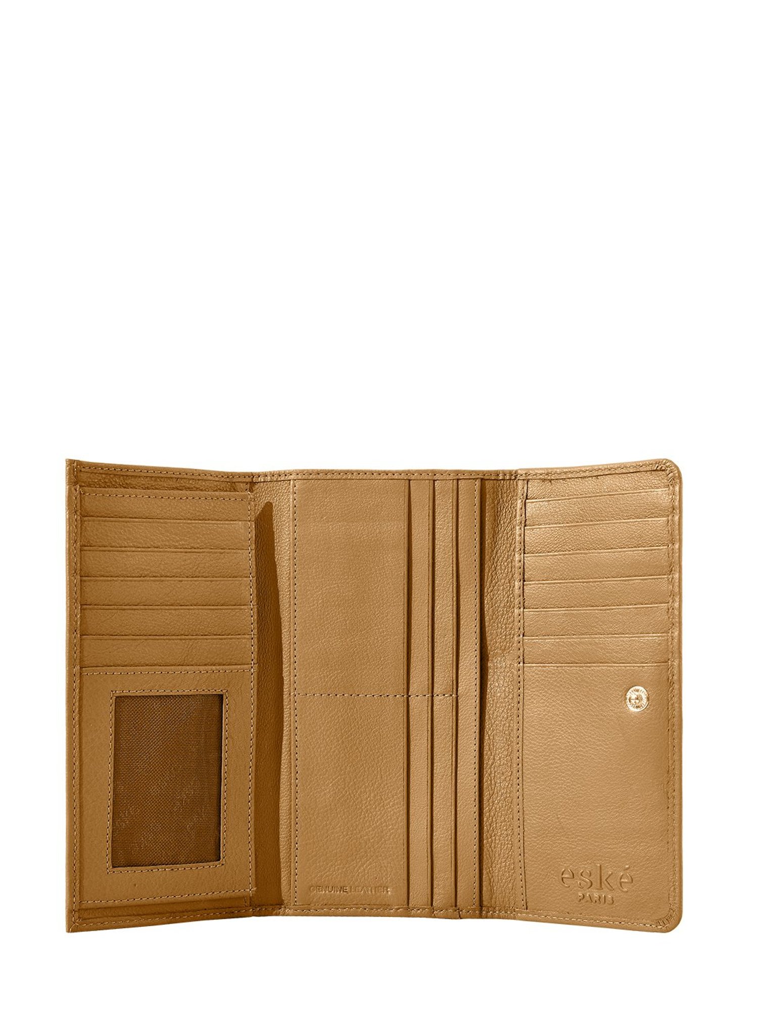 Eske Tan Tri-Fold Wallet for Women