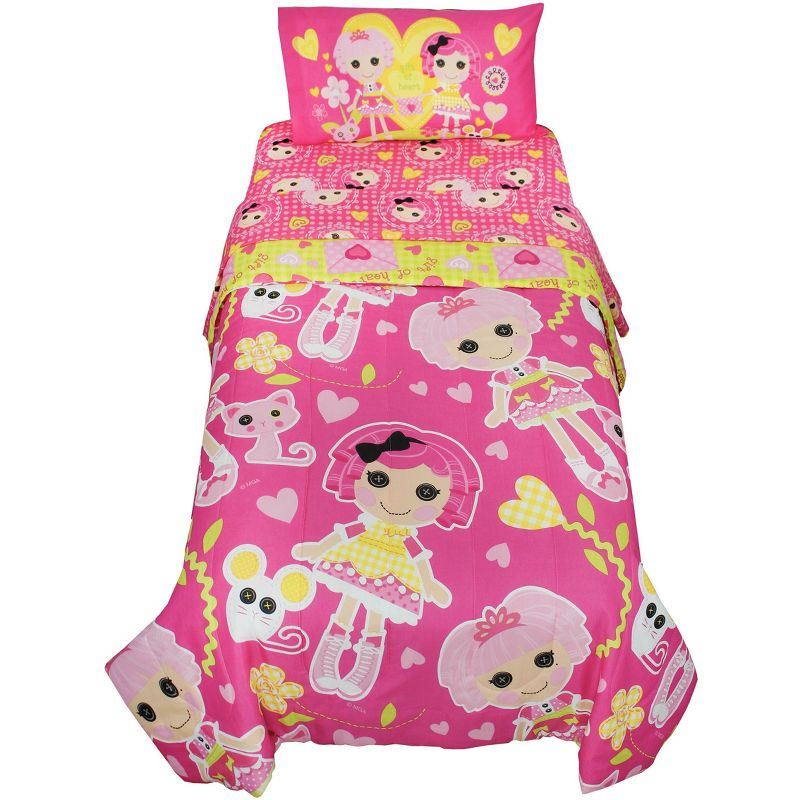 Twin Bedding Set Gingham Hearts Comforter Sheets - Lalaloopsy..