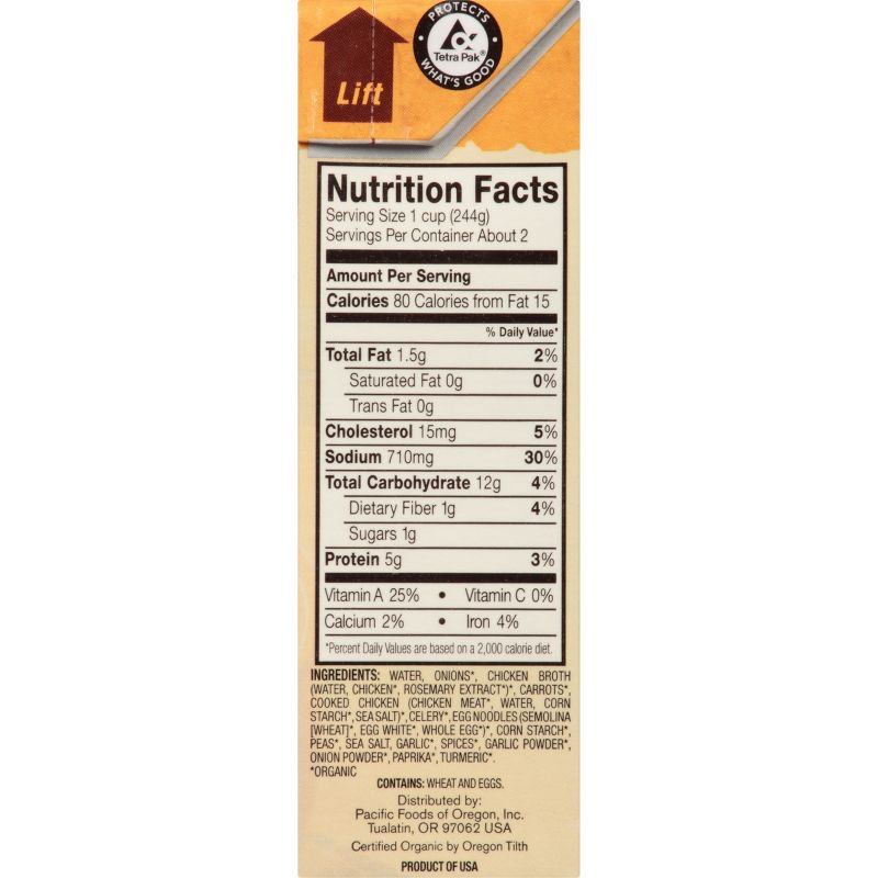 Pacific Foods Organic Chicken Noodle Soup - 17oz