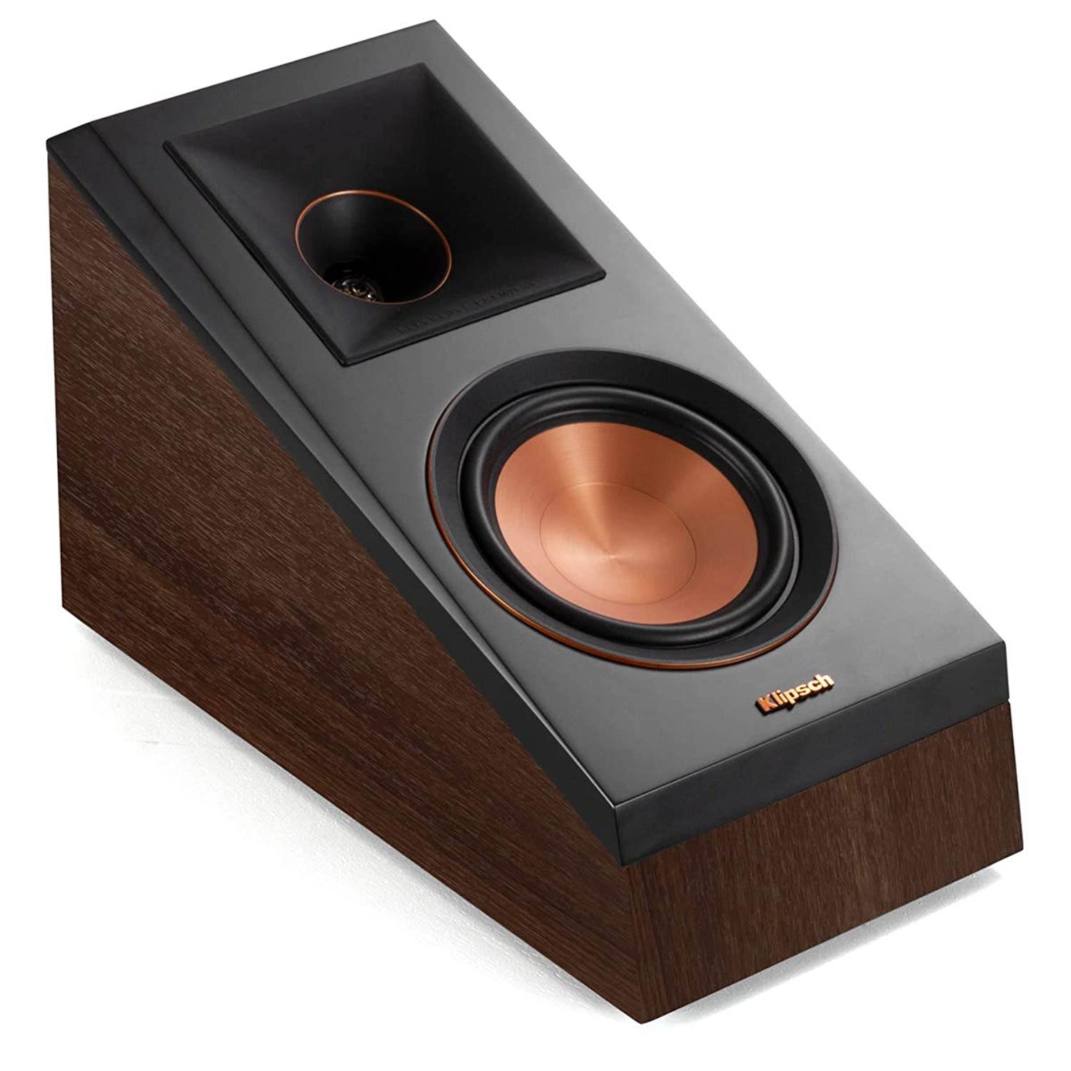 Klipsch RP-500SA Dolby Atmos Surround Sound Speakers (Walnut)