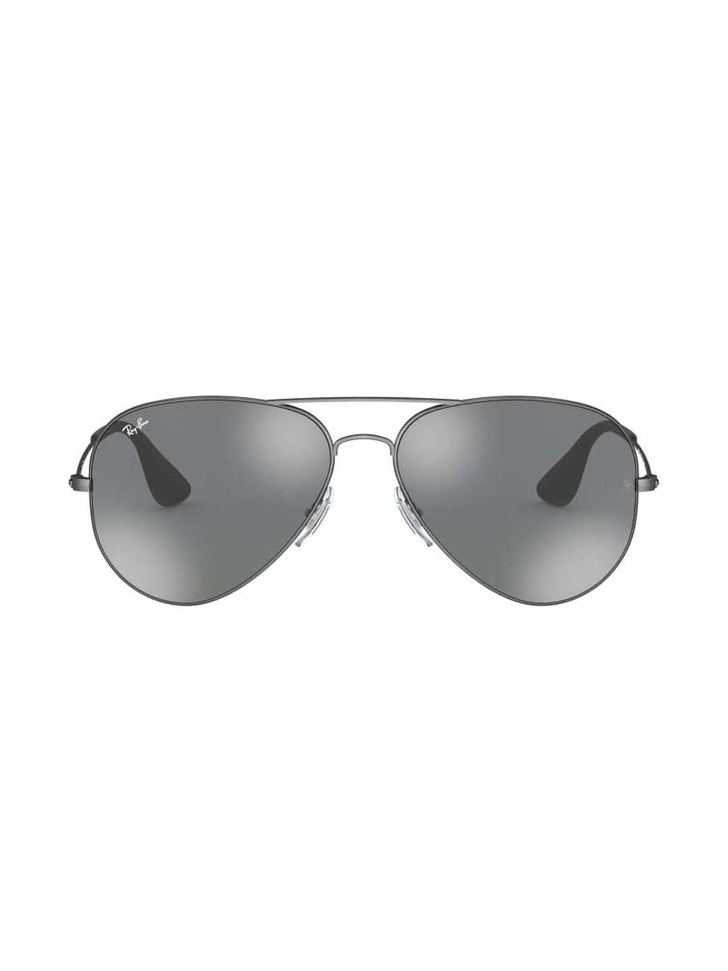 RAY-BAN Unisex UV Protected Grey Lens Pilot Sunglasses - 0RB355891396G58