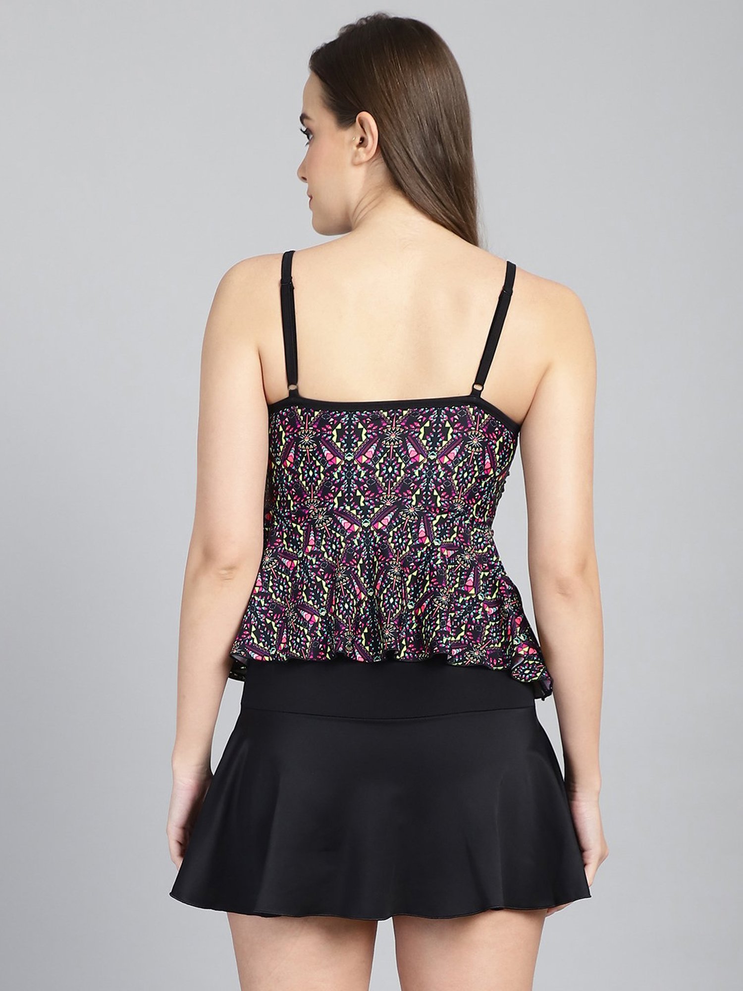 Cukoo Multicolor Printed Swimwear Set