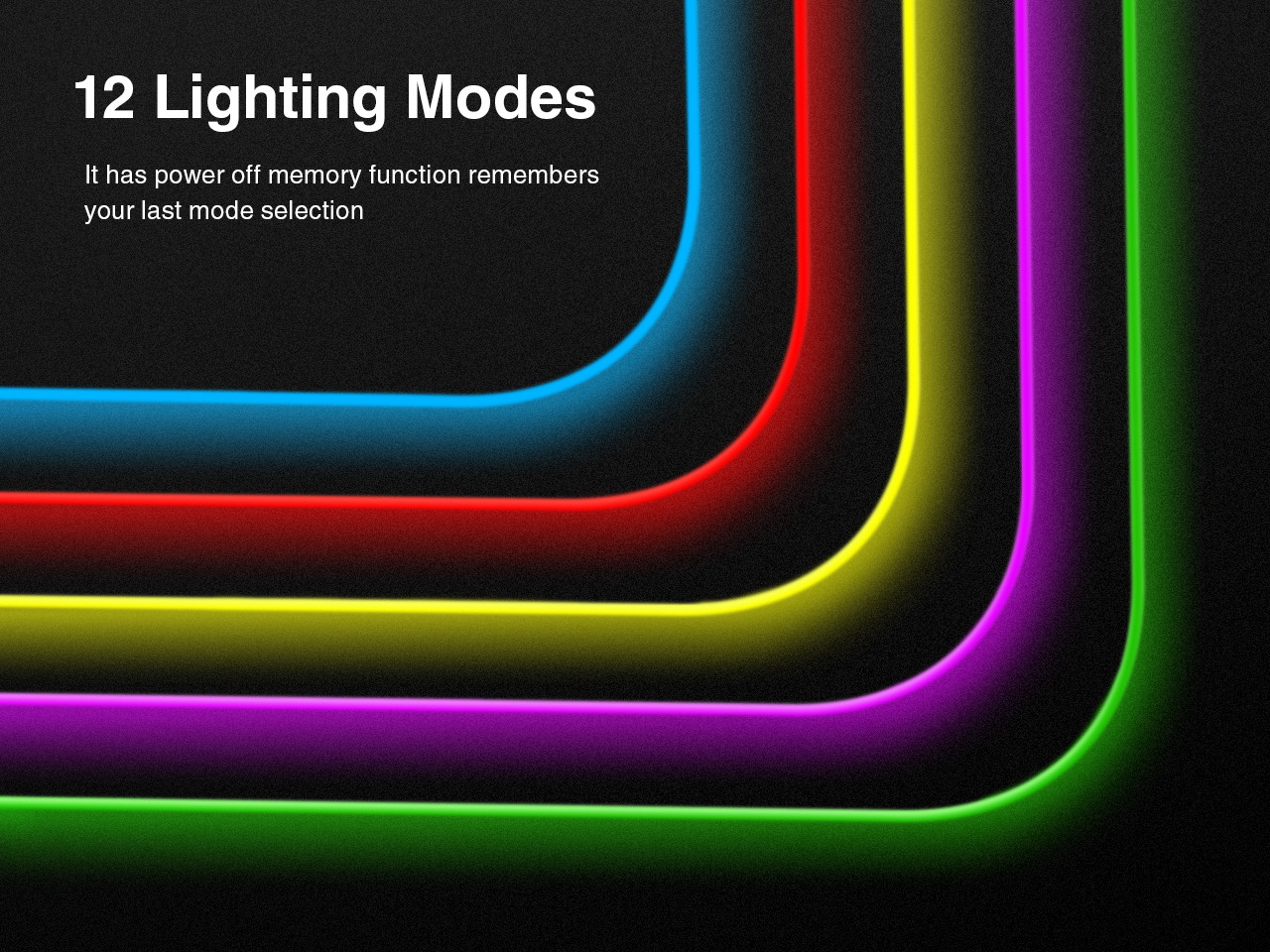 ESGAMING  Oversize RGB Gaming Mouse Pad (35.4x15.7) with 7 color lighting  and  five RGB effects