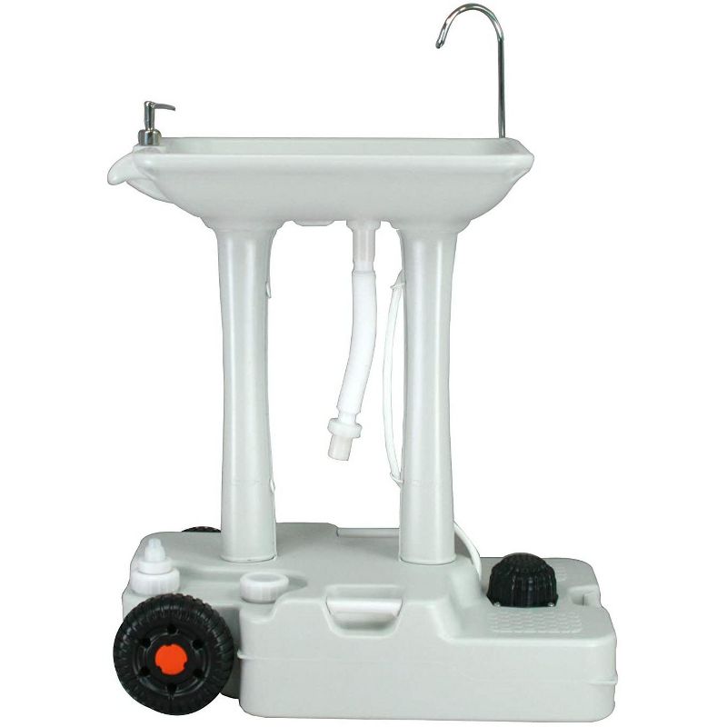 Hike Crew XL Portable Outdoor Foot Pump Camping Sink, 7 Gallon Handwash Basin