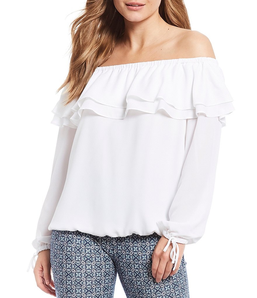 Karyn Seo Hazel Lattice Lace Linen Top