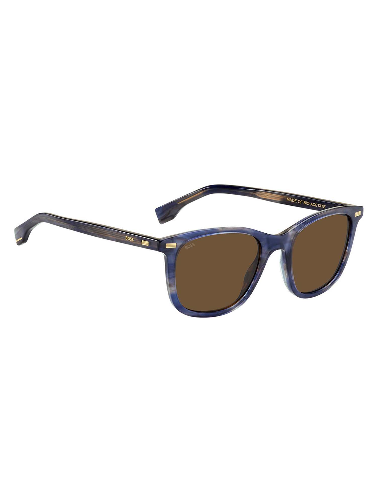 Hugo Boss Brown Square Sunglasses for Men