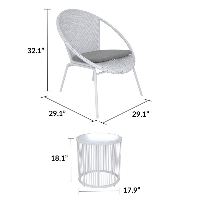 5pc Milano Dining Tan - Royal Garden